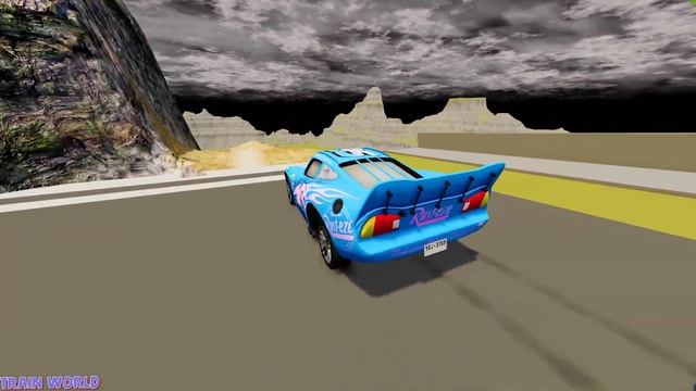 Escape From The Shy Guy (SCP-096) | Big & Small Lightning Mcqueen vs Giant Pit | Beamng Drive смотреть онлайн