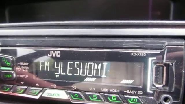 Приём на автомагнитолу JVC (Финляндия, Руокалахти, берег Саймы) смотреть онлайн