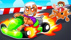 Вождение со скоростью 8 762 912 миль в час на картинге в Roblox! перевод - CookieBlox