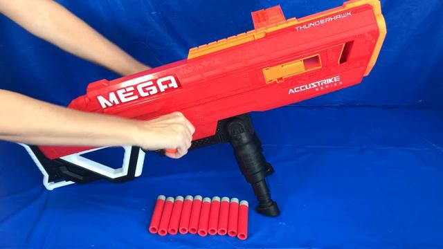 Brand NEW Nerf Mega Accustrike Thunderhawk Nerf Blaster Toy Review смотреть онлайн