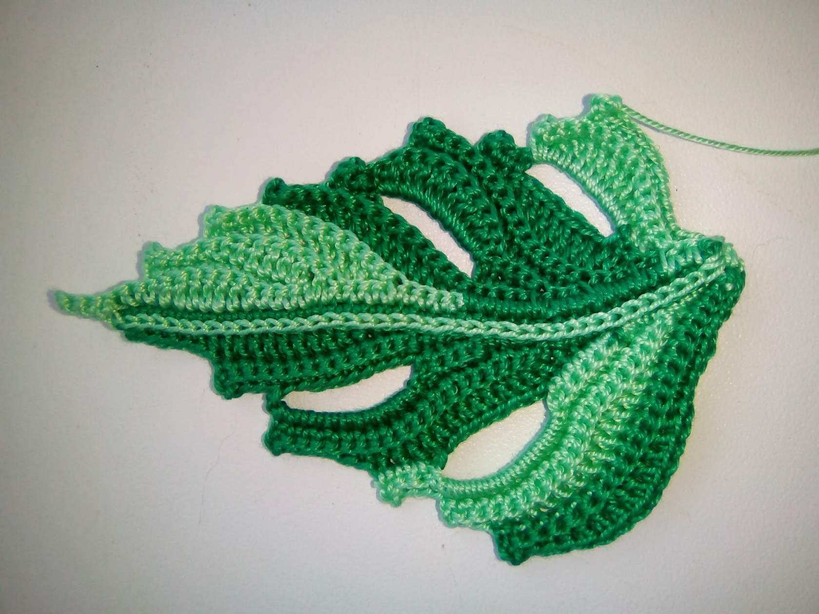 Лист монстеры крючком для Ирландского кружева. 1 часть мк. смотреть онлайн