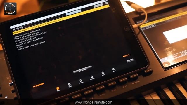 KronosRemote App - Setlist Mode смотреть онлайн