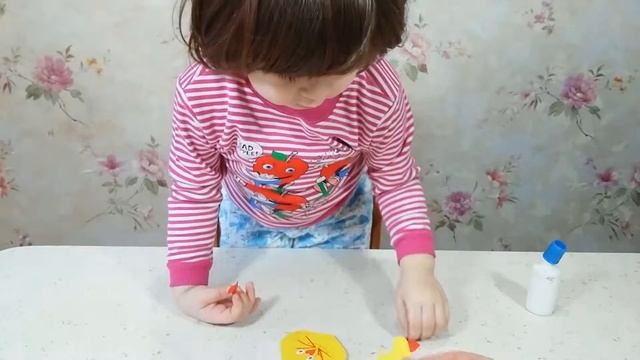 Делаем котика из сердечек