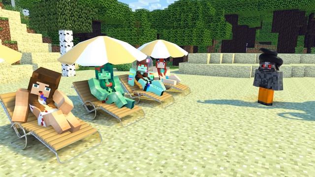 Minecraft Life of ZomBo & Zomma | Noob vs Pro | Minecraft Animation смотреть онлайн