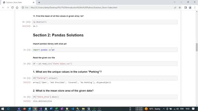 6 QA Practice set-1 | Numpy/Pandas analysis| Python for data science|Python for AIML |Talks ai смотреть онлайн