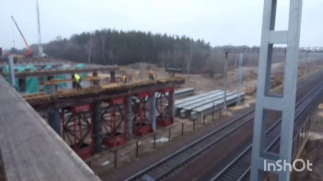 Новый путепровод на Остужева, Воронеж. Обзор стройки. 8.12.2021 смотреть онлайн