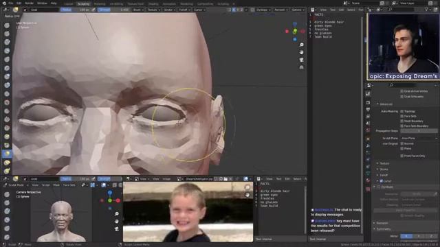 3D Modeling Dream's Real Face In Blender PART 1