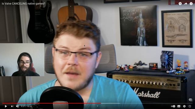 React to Gardiner Bryant: Is Valve canceling native games? смотреть онлайн