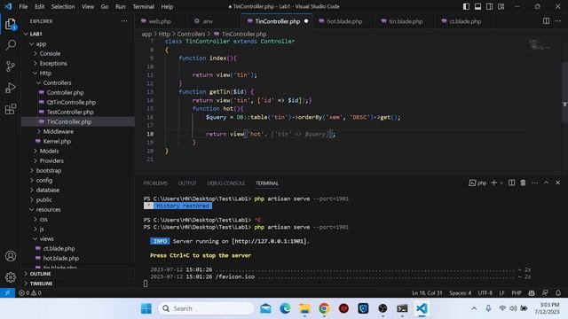 Lập trình PHP 3 - Lab 2 FPT Polytechnic - Sử dụng Query Builder hiện dữ liệu từ Database смотреть онлайн