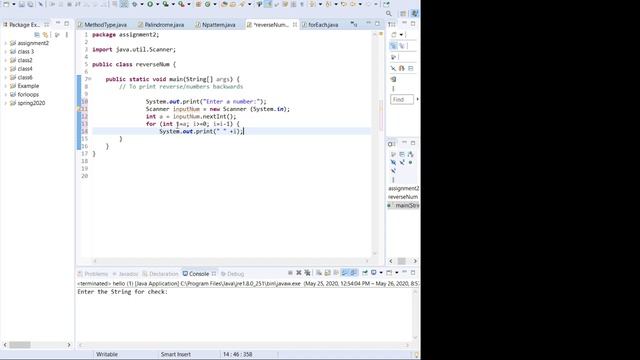 Java code to print reverse number смотреть онлайн