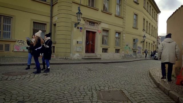 [4K] Prague City Center Walk. Rudolfinum, Manes Bridge, Charles Bridge, Klementinum.