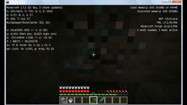 Как найти алмазы Minecraft 1.7.2 смотреть онлайн
