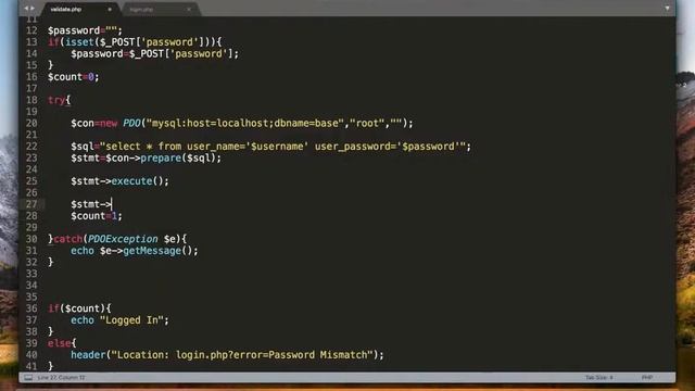 Simple Html login Page Design Part6 with PHP and PDO (malayalam) смотреть онлайн