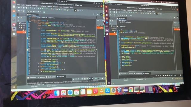 Como pasar una imagen del servidor al cliente con sockets en Java смотреть онлайн