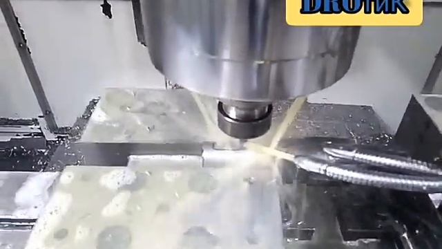 ЧПУ, фрезерный станок fanuc,паз под шпонку.Milling, CNC, machine*!!! смотреть онлайн