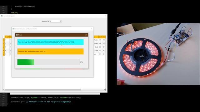 Lichtshow mittels LED Effekte Sequenzer (QT, HTTP, JSON, WLED PROJECT) смотреть онлайн