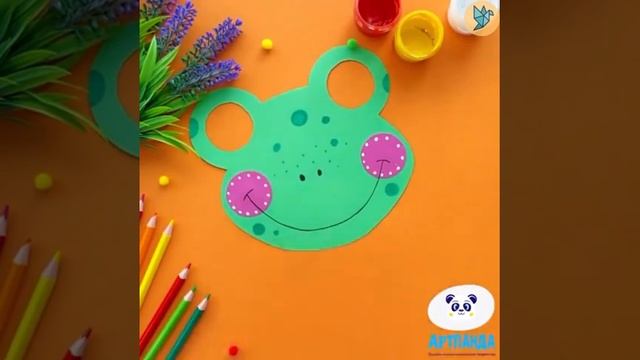 Забавная лягушка #детскиеподелки #поделкисвоимируками #детскоетворчество #детскоевидео