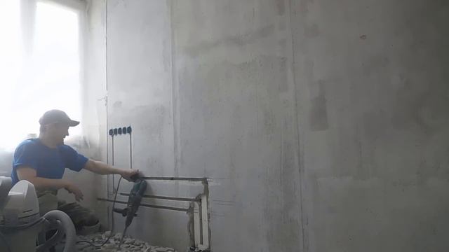Установка подразетников + штроба смотреть онлайн