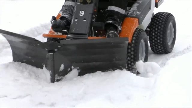 Райдер-газонокосилка Husqvarna 400 серии+отвал смотреть онлайн