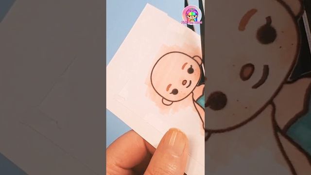 Make your own Toca Boca Dolls using Templates / How to draw Hair DIY #shorts #diy #tocalifeworld смотреть онлайн