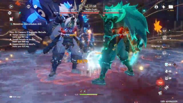 Yelan C0 X Childe C0-Genshin Impact 3.4-12 Floor-9 Stars смотреть онлайн