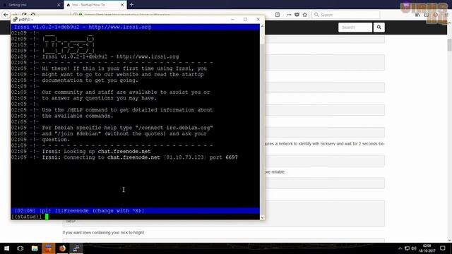 Always on IRC client ft. IRSSI смотреть онлайн