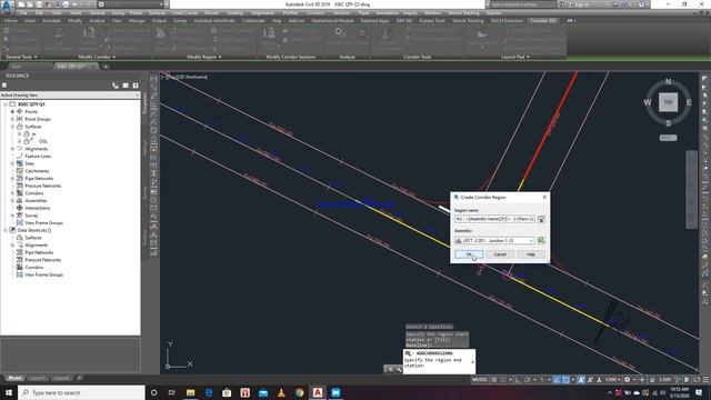 how to create intersections corridor with island in civil 3d URDU HINDI 28 смотреть онлайн