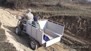 ЗИД 4,5 переломка 4х4 минигрузовик, минитрактор. Покоряем горы.1. Homemade tractor.
