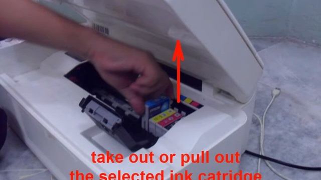 Ink Catridge(s) Replacement Steps for All-In-One Printer EPSON CX2900 смотреть онлайн