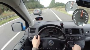 VW T5 V6 R32 4MOTION (173kW) | POV Test Drive