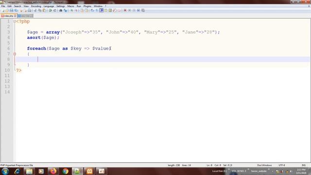 40. PHP TUTORIAL - Sort Associative Array смотреть онлайн