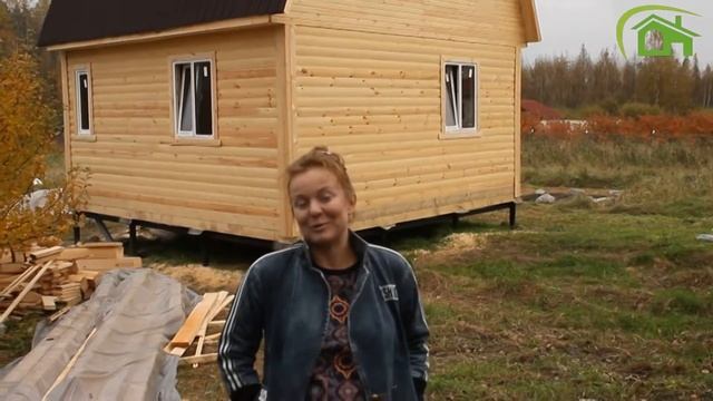 Построен деревянный дом из бруса пос. Шушино ||| СК Дачник смотреть онлайн