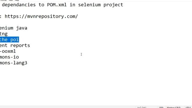 Add dependancies to POM.xml in selenium project смотреть онлайн