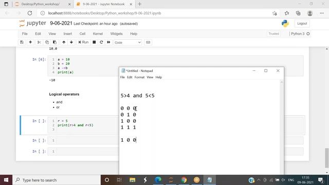 Operators-Concept | Python - Hands on Jupyter Notebook | Telugu Class | Non-IT #ss5updates #python смотреть онлайн