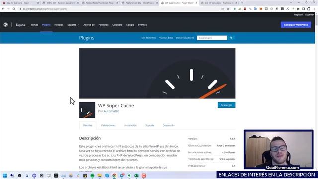 Plugin FÁCIL de configurar para OPTIMIZAR CACHÉ en WORDPRESS ➜ WP Super Caché смотреть онлайн