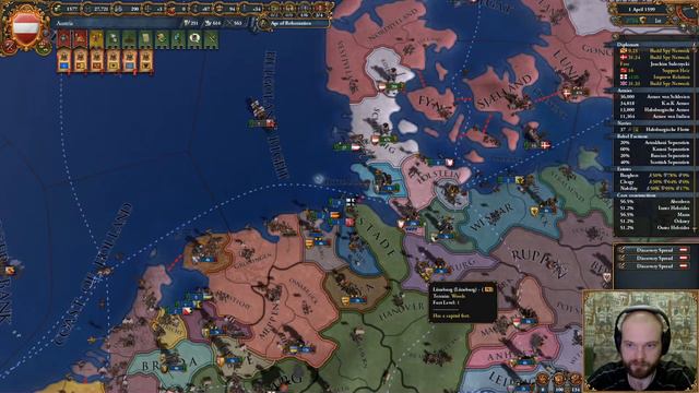EU4 - Австрия - 113 - Very Hard - (A Kaiser Not Just In Name, Voltaire's Nightmare, 1.29.4, Austria