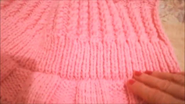 Зимняя розовая шапочка для девочки смотреть онлайн