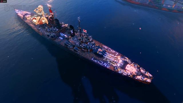 World of Warships HMS Lion Tier9 British Battleship-skin смотреть онлайн