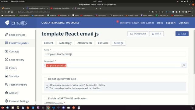 ¿Cómo crear formulario de contáctenos con ReactJs y emailJS? (Actualizado a 2023) смотреть онлайн