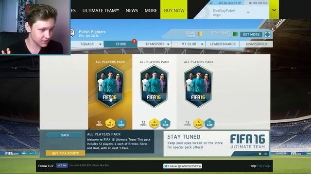 FIFA 16! OTWIERAMY PACZKI! - FUT 16 PACK OPENING WEB-APP