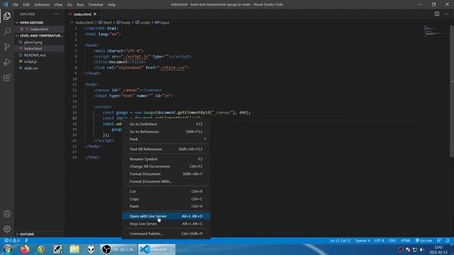 Gauge js component to display fill precent and temperature смотреть онлайн