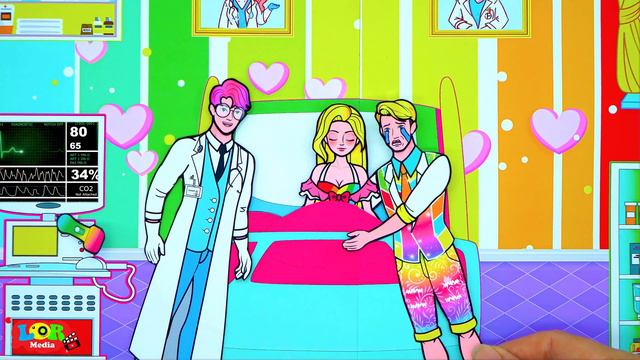 Paper Dolls Dress Up - Dr.Blood Rapunzel Save Poor Mother Come Back Home Dress - DIY Handmade