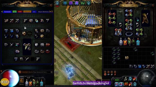 2.4 - Crafting Session! - Exalting 7 3 Property Viridian Jewels For LemonPrime - DeMiGodking