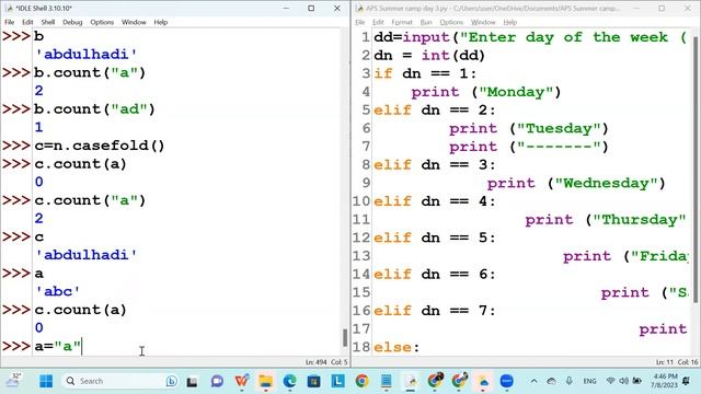 Python Summer Camp APSIS Day 3 Session 3 смотреть онлайн