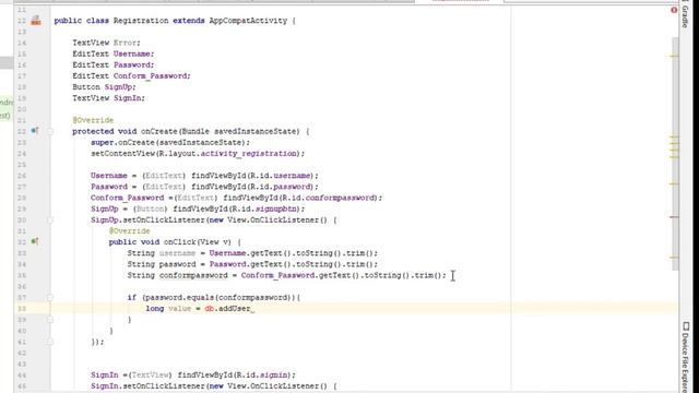 How To Design Login And Registration Form In Android Studio Using SQLite | Tutorial- Part 2/2 смотреть онлайн