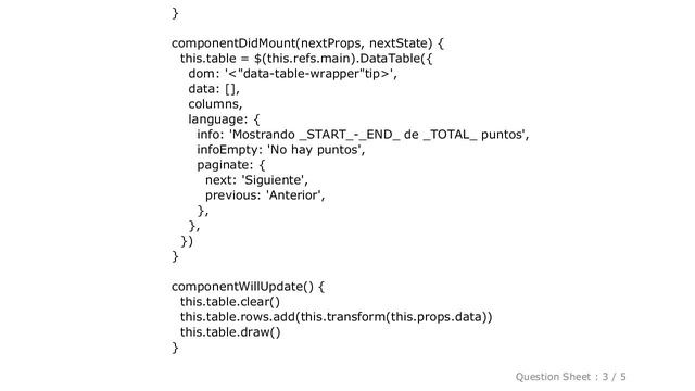 jQuery : Datatables.net with ReactJS, render a ReactJS component in a column смотреть онлайн