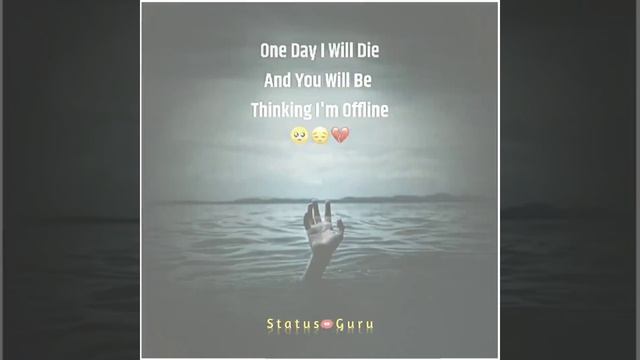One Day I Will Die And You Will Be Thinking I'm Offline ? смотреть онлайн