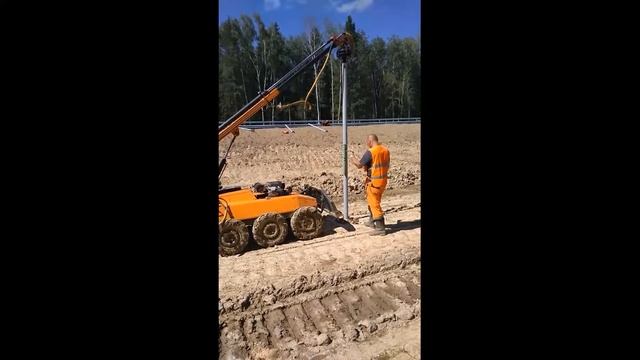 Обзор на машинку для закручивания винтовых свай. смотреть онлайн