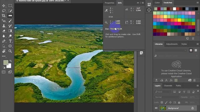how to use the ruler tool to measure a distance in photoshop смотреть онлайн