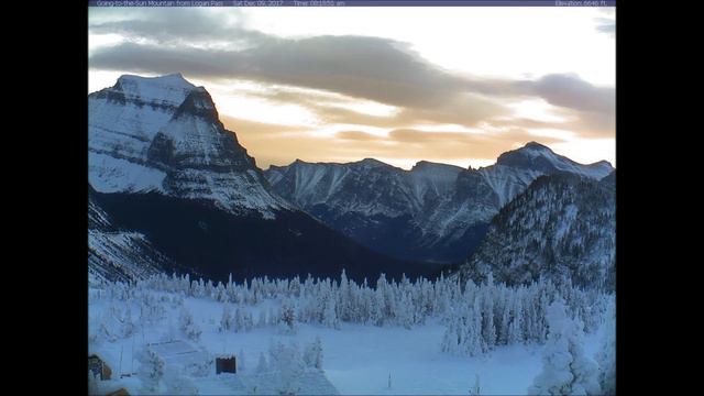 12/9/17 ~ Sunrise from Logan Pass webcam смотреть онлайн
